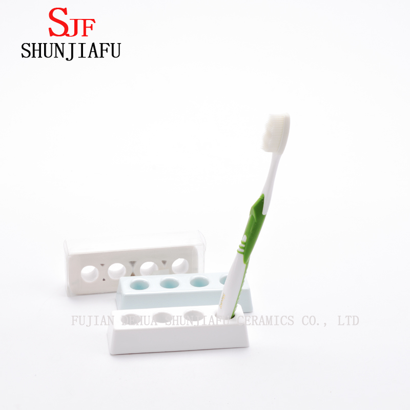 Soporte de cepillo de dientes de cerámica para la decoración del hogar