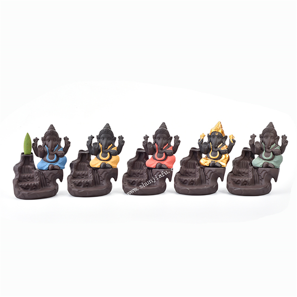 Backflow smoke Ganesha Incense Burner 1693