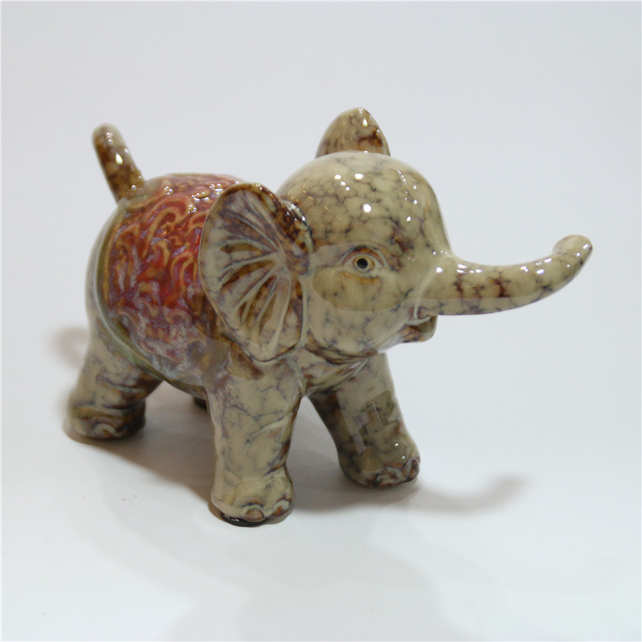 Animal de cerámica Elefante Decoración de oficina en el hogar Muebles