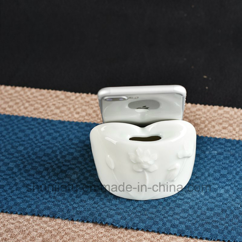 Dibujo a mano Tipo de florero de cer&aacute;mica Soporte para tel&eacute;fono m&oacute;vil