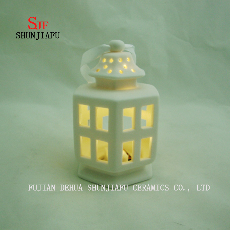 Candelabro Feliz Navidad Decoraci&oacute;n del hogar, Candelabro de cer&aacute;mica