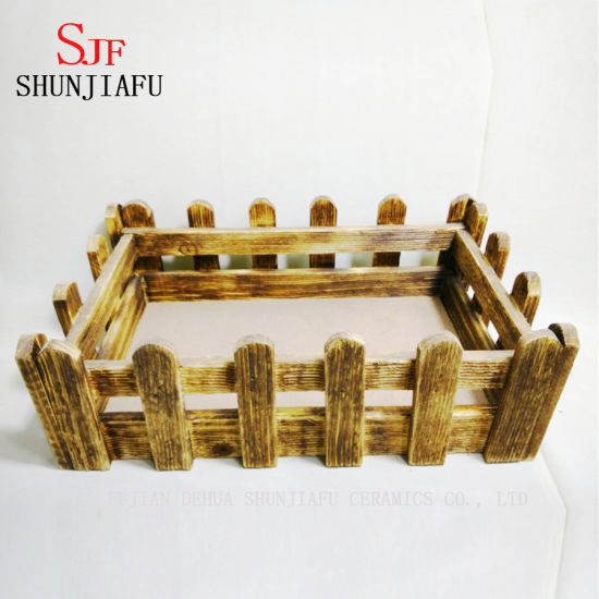 Plantador de caja de madera suculenta de encargo, macetas de madera decorativas interiores