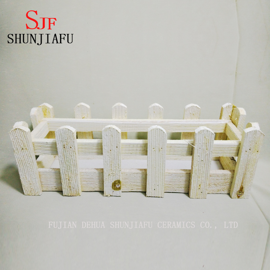 Caja de flores de madera cuadrada decorativa casera moderna para planta suculenta