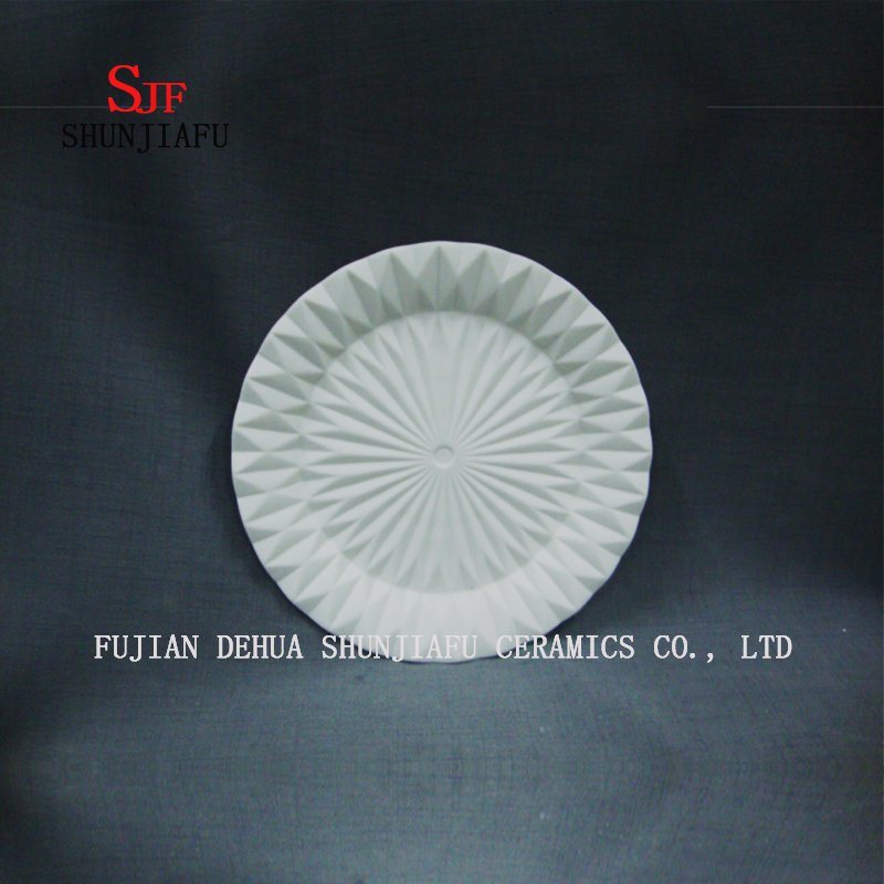 Juego de vajilla de disco de cer&aacute;mica redondo de 3, plato de disco de cer&aacute;mica (L / M / S)