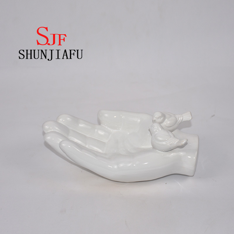 Merienda de bergamota de cer&aacute;mica o plato / plato de frutas para utensilios de cocina (azul)