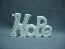 Decoración de letras de cerámica para el hogar / festival / oficina / SPA Decortation / B