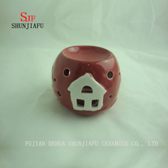 Quemador de incienso de forma redonda para cerámica de esencia (RED) / a
