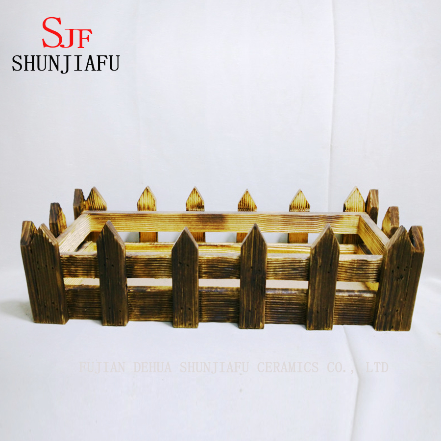 Maceta de madera de deriva natural Maceta de flores de madera ecol&oacute;gica para plantas suculentas