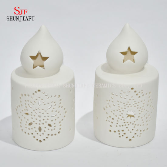 Candelabro de candelabro de cerámica para velas de té