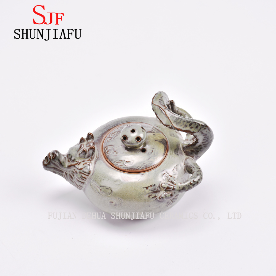 Forma de belleza retro y &uacute;nica de tetera de cer&aacute;mica / a