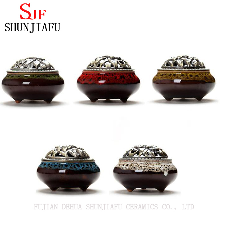 Quemador de incienso de cer&aacute;mica Fambe para decoraci&oacute;n del hogar