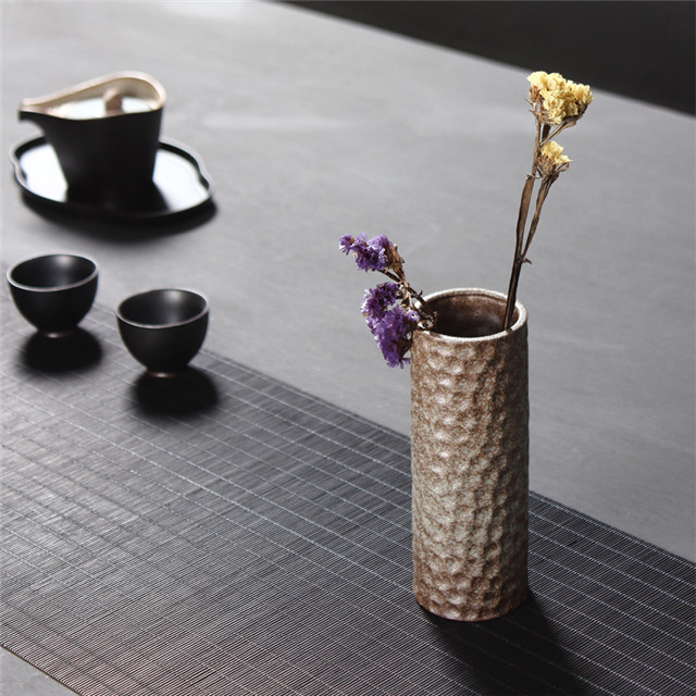 Venta al por mayor de alta calidad esmaltada decoración del hogar decoración moderna florero de cerámica