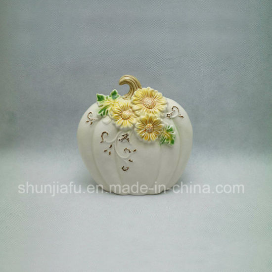 Forma de fruta de cerámica con flores para muebles para el hogar