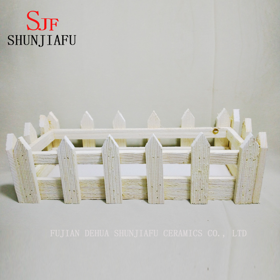 Caja de flores de madera cuadrada decorativa casera moderna para planta suculenta