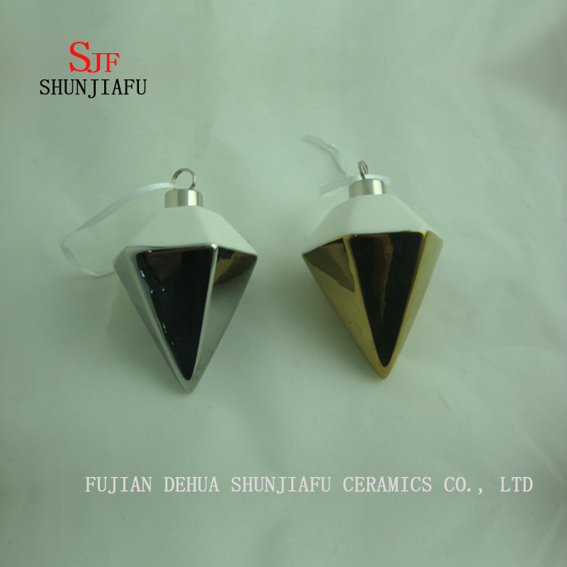 Adornos navide&ntilde;os Regalos de fiesta Festival Decoraci&oacute;n de &aacute;rbol / ventana colgante, galvanoplastia de cer&aacute;mica / E