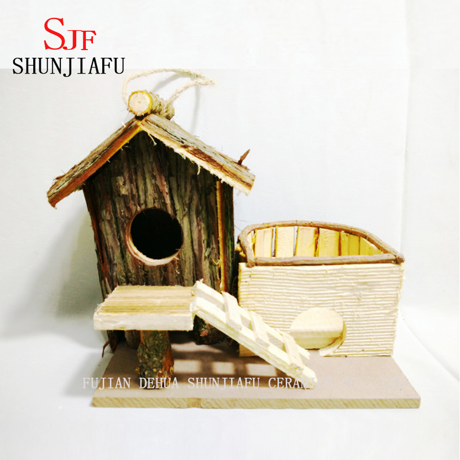 Nido de p&aacute;jaro de madera de forma personalizada para la venta