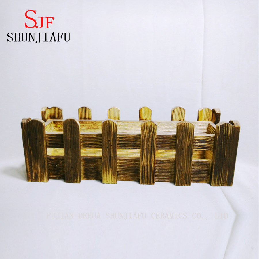 Maceta de madera de deriva natural Maceta de flores de madera ecol&oacute;gica para plantas suculentas