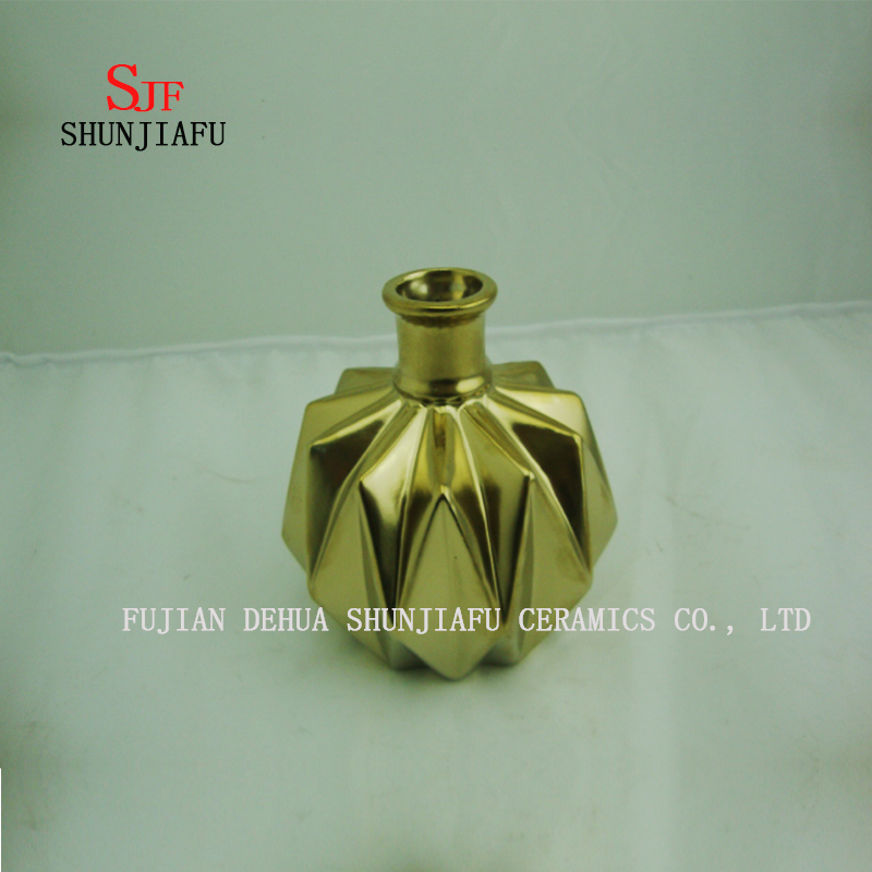 Florero de electrochapa Decoraci&oacute;n casera decorativa original