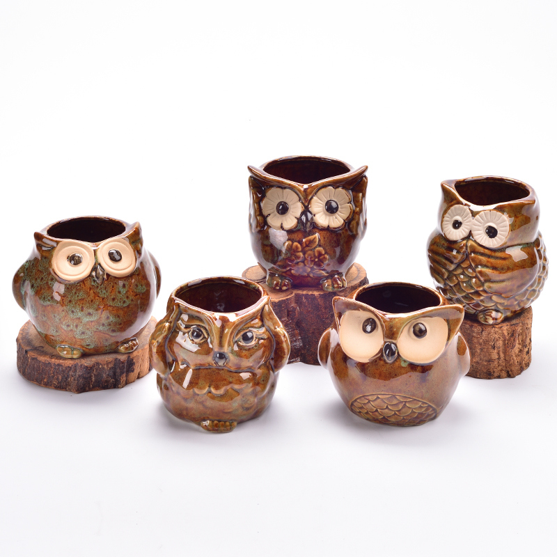 5 dise&ntilde;o cer&aacute;mica cer&aacute;mica b&uacute;ho maceta porcelana animal maceta / C