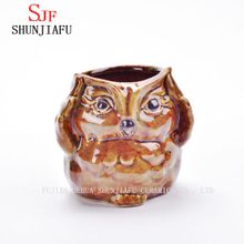 5 diseño cerámica cerámica búho maceta porcelana animal maceta / C