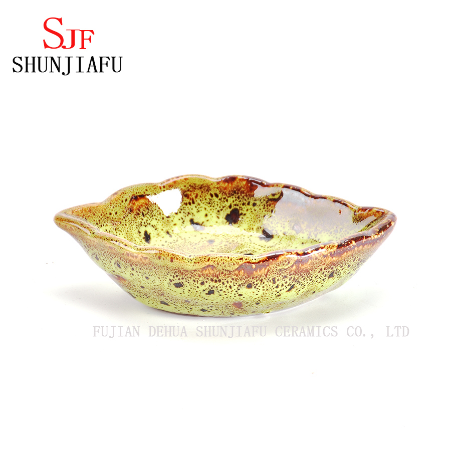 Set de degustaci&oacute;n de comida cuadrada Platos de cer&aacute;mica con bandeja