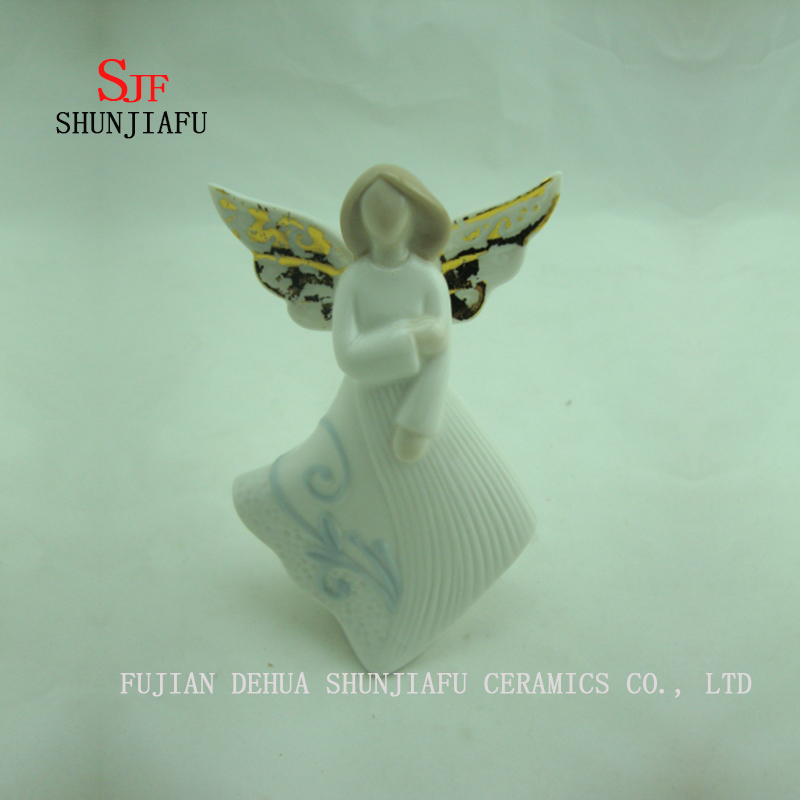 4 PCS / una variedad de art&iacute;culos de decoraci&oacute;n de cer&aacute;mica Angel Design / D