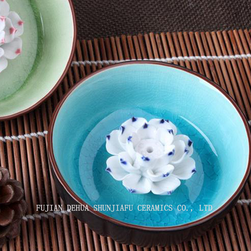 Soporte para quemador de incienso Creative Lotus Stick Ceremonia de t&eacute; de oficina en casa creativa