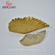 Plato de ángel con alas rotas / plato de cerámica