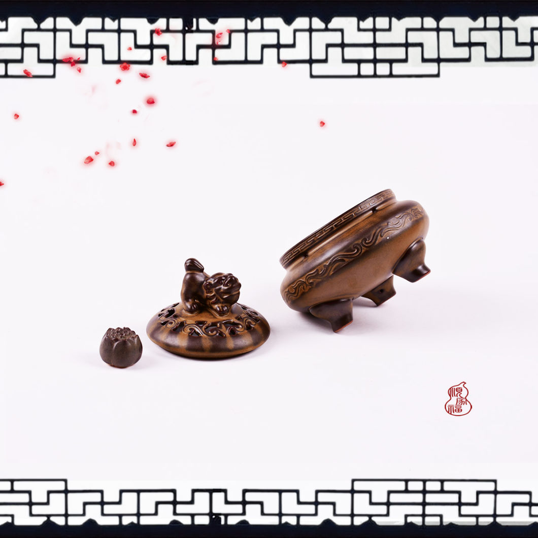 Quemador de incienso de anillo de le&oacute;n dormido Quemador de incienso, soporte de incienso, incensario, para meditaci&oacute;n