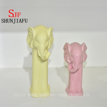 Muebles creativos para adornos de cerámica para el hogar del elefante