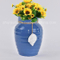 Florero de cerámica Regalo ideal para fiesta, boda, hogar, SPA (azul)