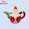 Muñeco de nieve de cerámica Tetera Decorativa Navidad Nuevo