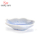 Cuchara en forma de plato de salsa de cerámica Cuchara de degustación de porcelana de color blanco