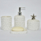 Set de accesorios de baño de cerámica blanca