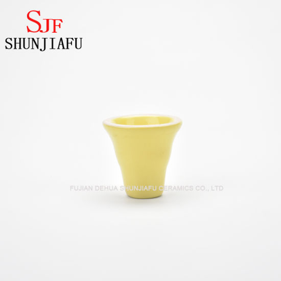 Shisha Bowl de cerámica amarilla para Hooka Narghile Smoking Accessories