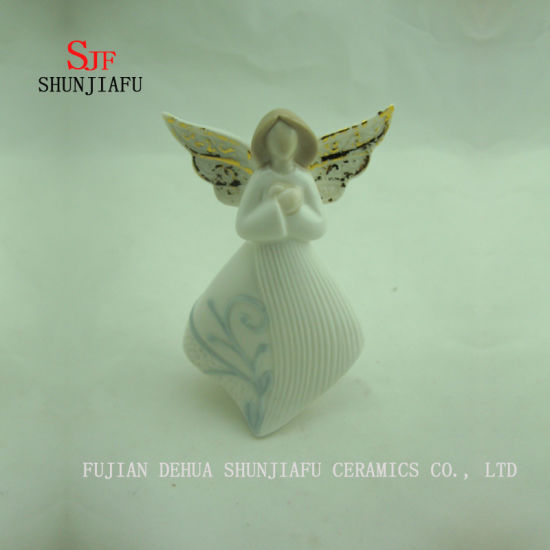 4 PCS / una variedad de artículos de decoración de cerámica Angel Design / D