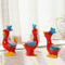 Familia originalidad gordita cerámica esmaltada gallo artesanía decoración del hogar