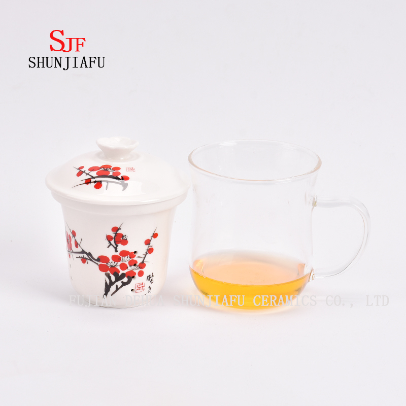 M&aacute;s estilo y colores Taza de t&eacute; de t&eacute; de flores para el hogar de oficina