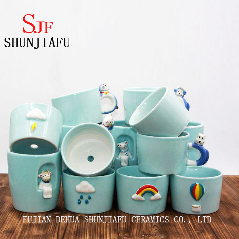 Maceta de cer&aacute;mica para plantas suculentas de cactus peque&ntilde;o (Rainbow)