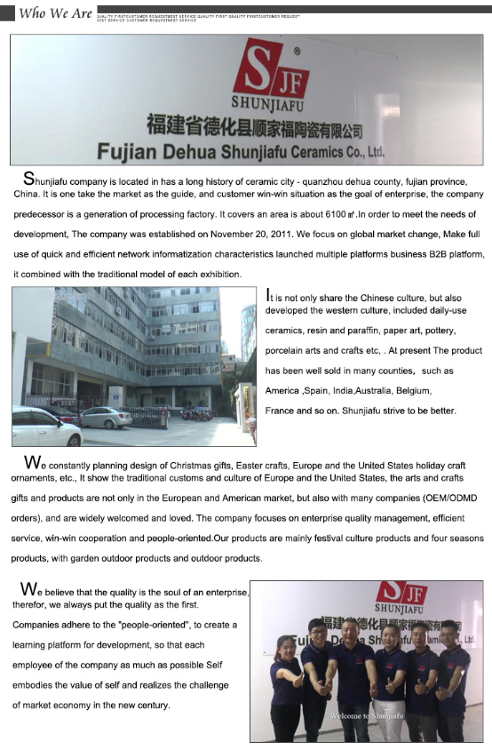 Estatuilla de cer&aacute;mica al por mayor de la calabaza de Halloween con la funci&oacute;n del LED