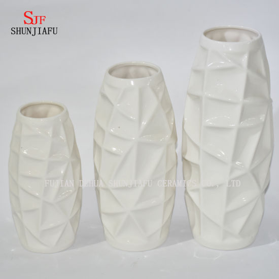 Set de florero de cerámica Dehua - Florero surtido - Floreros contemporáneos