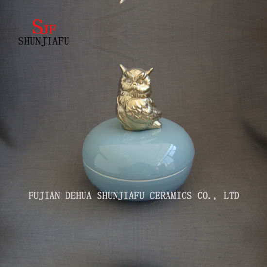 The Owl Ceramic Box, Joyero