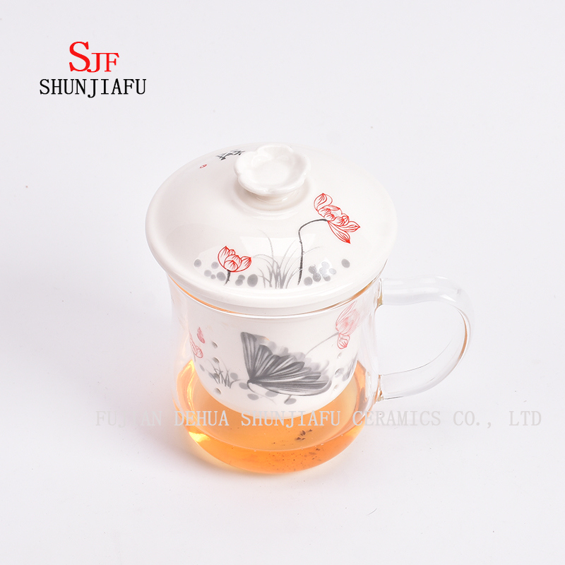 M&aacute;s estilo y colores Taza de t&eacute; de t&eacute; de flores para el hogar de oficina