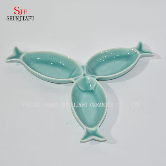 3 Peces / Platos de cerámica S Vajilla-Ocean Series / 2017