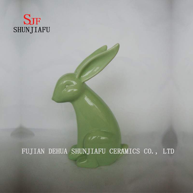 Lindo conejo art&iacute;culos de decoraci&oacute;n de cer&aacute;mica para sala de estar hogar o escritorio decoraci&oacute;n cer&aacute;mica animal