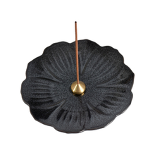 Bandeja de incienso de raíz de cerámica Stice de incienso de incienso Negro Cerámico