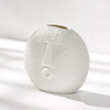 Jarrón de porcelana sin glaze de escritorio de agua de agua jarrón de cerámica