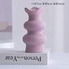 Contenedor de decoración de escritorio para el jarrón de porcelana de cerámica de arreglo floral