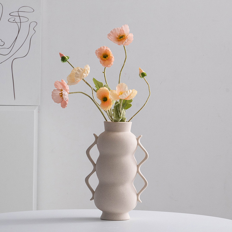 Jarrón de cerámica Decoración del hogar Glaze Glazin Jarrón de porcelana