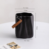 Diseño de estilo de bolsillo de estilo blanco, gris y negro de cerámica